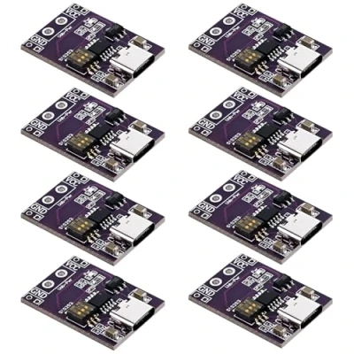 Abbildung von Vaileal 8 Stück QC/PD/AFC Netzteil Trigger Modul: Schnellladeauslöser, USB C, 5 V, 9 12 15 20 DC Spoof Scam Fast Charge Polling Detector PD Notebook Wechselboard Modul