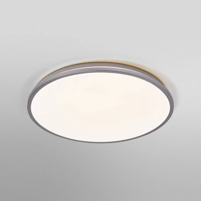 Abbildung von LEDVANCE ORBIS DUBLIN LED Deckenleuchte 390mm, silber, 24W, 2700lm, warmweiße Lichtfarbe, sehr homogene Lichtverteilung, lange Lebensdauer, fest verbautes Modul, rund, IP20 Schutzklasse, 3000K