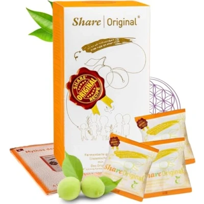 Abbildung von Share Original fermentierte Pflaume 10 Stück + Beschreibung Swiss fermented WellBeing grüne Pflaumen/japanischen Aprikosen sind vegan, laktosefrei