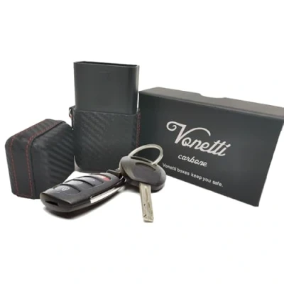 Abbildung von VONETTI Carbone Keyless Go Schutz, Schutz Autoschlüssel Box, RFID Blocker Autoschlüssel,