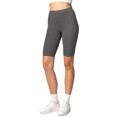 Abbildung von Merry Style Damen Sport Leggings kurz Sportleggings Radlerhose Sporthose aus Viskose MS10 145 (Dunkelmelange, S)