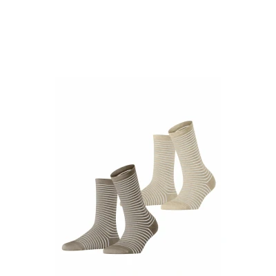 Abbildung von Esprit FINE LINE 2PACK Socken sortiment, Damen, Größe: 39 42, Sortiment