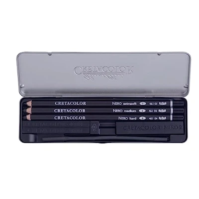 Abbildung von Cretacolor Pocket Set Urban Sketching Kohle/Charcoal Zeichenset 7 teilig