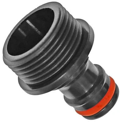 Abbildung von Gewinde Fitting Verschraubung aus Kunststoff PP PE PVC Hahnanschluss mit 1/2&quot; Rohr Zoll Aussengewinde AG Stecker passend für Gardena Schlauch Verbinder Adapter