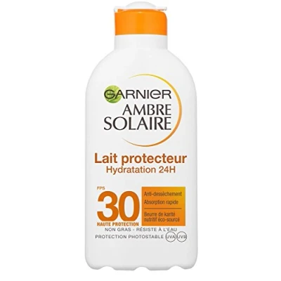Abbildung von Garnier Ambre Solaire Feuchtigkeitspflege 24h FPS 30, 200 ml
