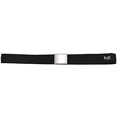 Abbildung von FoxOutdoor Tresorgürtel Gürtel mit Innenfach, schwarz, 4 cm, Metallklappschloß silber im klassischen Design