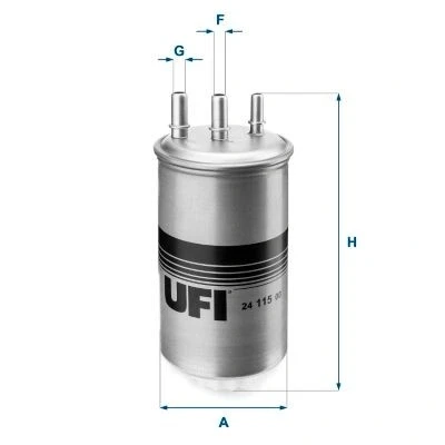 Abbildung von UFI 24.115.00 Kraftstofffilter Filtereinsatz 10 DACIA: Duster SUV, Logan I MCV, Sandero I, RENAULT: