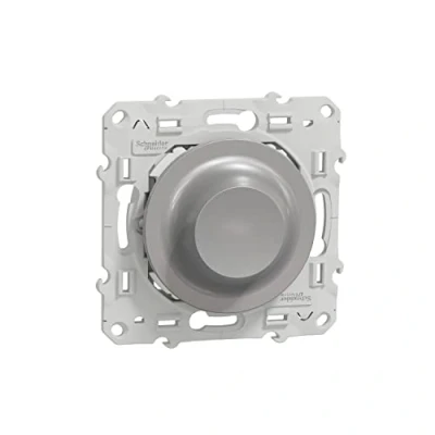Abbildung von Schneider Electric S530513W Wiser Odace LED Drehdimmer 2 Drähte Zigbee Aluminium