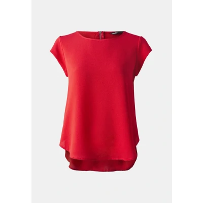 Abbildung von ONLY Onlvic Solid Bluse, Damen, Größe: 38, High risk red