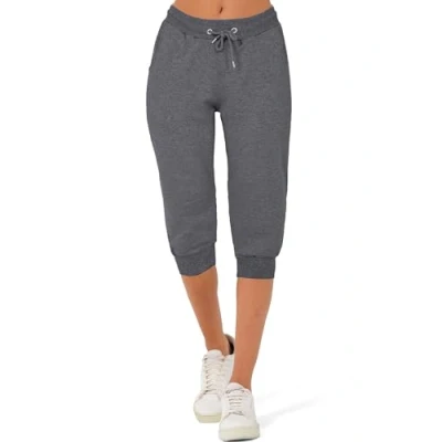 Abbildung von Smith &amp; Solo Jogginghose Damen 3/4 Sporthose Capri Kurze Hose Yogahose Damen, Freizeithose Laufhose Sommer Kurz Hosen,Trainingshose Fitness Sweathose s (Anthrazit, XS)