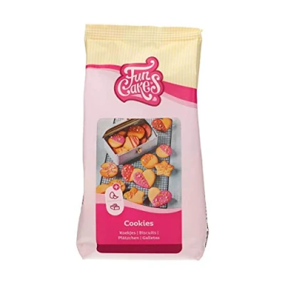 Abbildung von FunCakes Mix für Kekse: Einfach zu verwenden, knusprige Kekse, perfekt zum Dekorieren mit Fondant oder Royal Icing, auch als Tortenkruste geeignet, Halal., 500 g