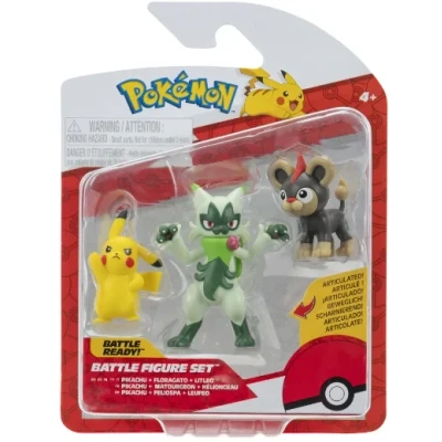 Abbildung von POKEMON BATTLE FIGURE 3 PK LITLEO, PIKACHU, FLORAG