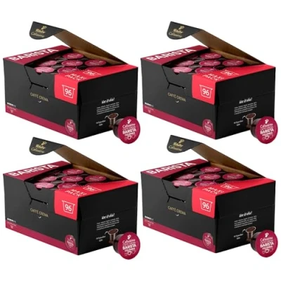 Abbildung von Tchibo Cafissimo Vorratsbox Caffè Crema Colombia Kaffeekapseln, 384 Stück 4x 96 Kapseln (Kaffee, ausdrucksstark mit Hauch von Limette), nachhaltig &amp; fair gehandelt