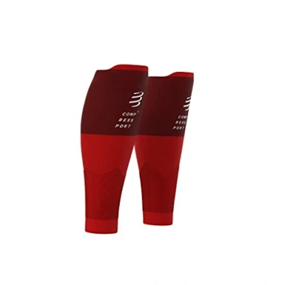 Abbildung von COMPRESSPORT Kompressions Wadenbandage R2V2 Muskelschutz, Leistung und Erholung für Sport Ultraleicht Antistatig Laufen, Radfahren, Trail Triathlon