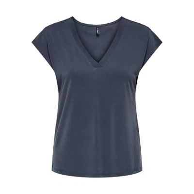 Abbildung von ONLY Damen Onlfree Life S/S Mod.V Neck Top JRS Noos, Ombre Blue, XS