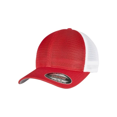Abbildung von Flexfit Omnimesh 2TONE Cap, Größe: L/XL, Red/white