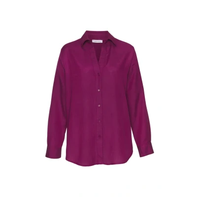 Abbildung von LASCANA Hemdbluse, aus Leinenmix, Damenbluse mit Hemdkragen und Knopfleiste