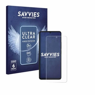 Abbildung von Savvies 6 Stück Schutzfolie für Xiaomi Poco X6 Pro Displayschutz Folie Ultra Transparent