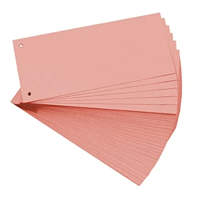 Abbildung von Exacompta 13425B 100er Pack Karton Trennstreifen. 10,5 x 24 cm gelb. Für eine übersichtliche Anblage Ihrer Dokumente. Trennlaschen Trennblätter Ordner Register Blauer Engel