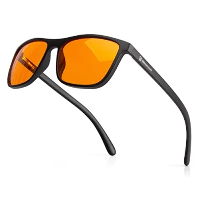 Abbildung von Bloomoak 99% Blaulicht blockierende Brille Gaming blendfrei Anti Ermüdung geeignet für Bildschirme, Fernseher