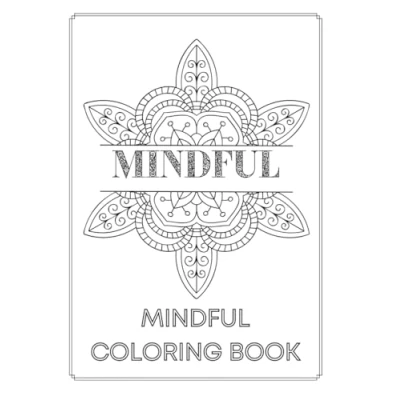 Abbildung von Mindful Coloring Book: 45 Seiten mit je Mandalas und positiven Affirmationen für Erwachsene, Ausmalbuch