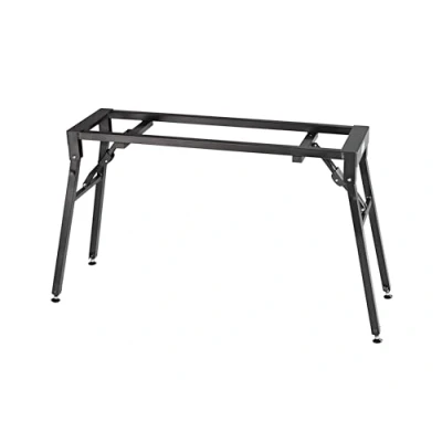 Abbildung von K&amp;M 18953 Stagepiano Klapptisch Schwarz aus Stahl Höhe 60 bis 100 cm variabel Klappbar für mobilen Einsatz