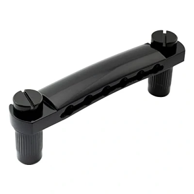 Abbildung von Musiclily 52,5mm Tune O Matic Saitenhalter für Epiphone Les Paul SG style E Gitarre, Schwarz
