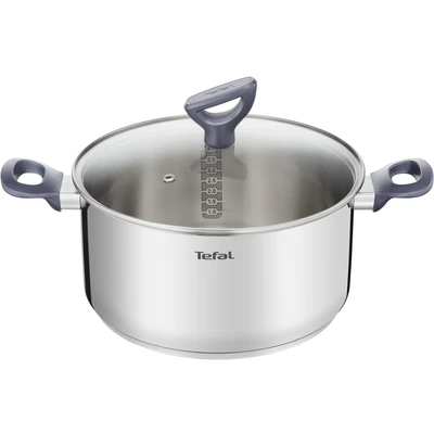 Abbildung von Tefal Kochtopf &quot;Daily Cook&quot;, Edelstahl, Edelstahl Topf mit stehendem Deckel,Ausgießer,alle Herdarten,Induktion
