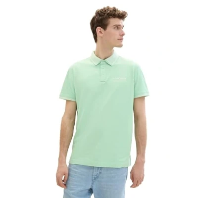 Abbildung von TOM Tailor MIT LOGO Print Poloshirt, Herren, Größe: Medium, Paradise mint