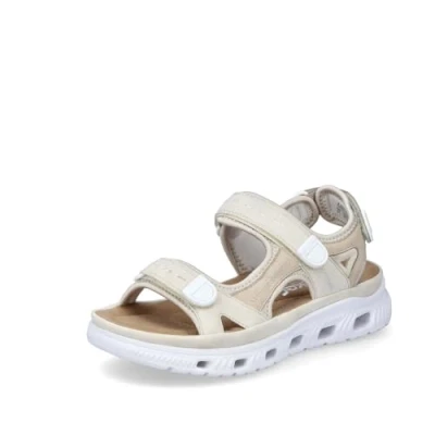 Abbildung von Rieker Trekkingsandale, Damen, Größe: 37, Beige Schuhe