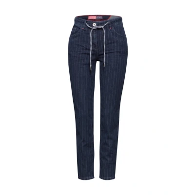 Abbildung von Cecil Streifenlook Jeans Slim Fit, Damen, Größe: 28x28, Blau
