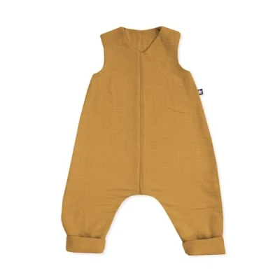 Abbildung von Julius Zöllner Schlafoverall Jumper Musselin, 0,5 TOG, waschbar bei 40C, Made in Germany, OEKO TEX Standard 100, zimt, Gr. 92