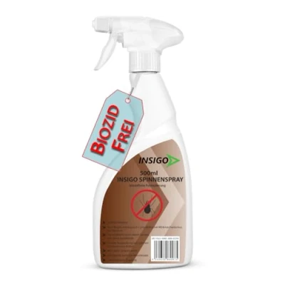 Abbildung von INSIGO Insektenspray Spinnen Spray Hochwirksam gegen Spinnen, 0.5 l, auf Wasserbasis, geruchsarm, brennt / ätzt nicht, mit Langzeitwirkung