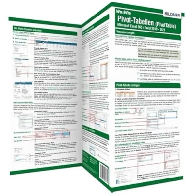 Abbildung von Pivot Tabellen (PivotTable) Microsoft Excel 365 / 2019 2021: Die Wo&amp;Wie Schnellübersicht