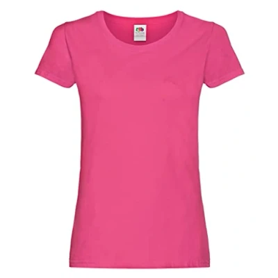 Abbildung von Fruit of the Loom Damen T Shirt mehrfarbig purpur X Small