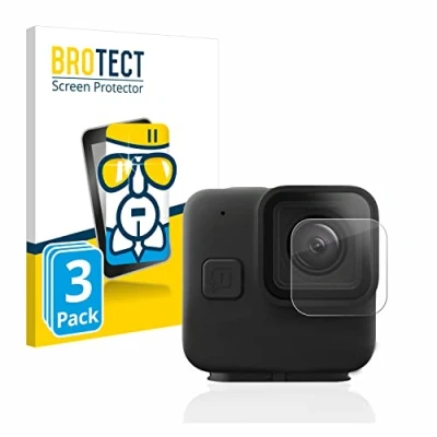 Abbildung von BROTECT Schutzglas für GoPro Hero 11 mini Linse (Gehäuse) (3 Stück) Schutzfolie Panzer Folie Glas [Extrem Kratzfest 9H, Anti Fingerprint,