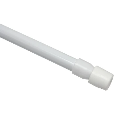Abbildung von Scheibenstange Klemmstange mit Ausgleichskeil, GARDINIA, Ø 8 mm, 1 läufig, ausdrehbar, ohne Bohren, geklemmt, Metall, selbstklebendem Ausgleichskeil