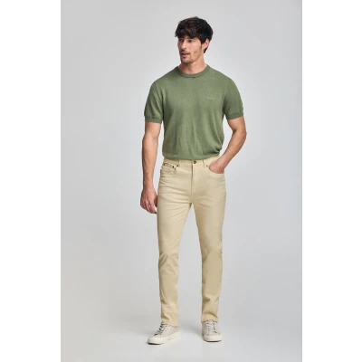 Abbildung von Polo Club Herren Hose Voss Im Slim Fit Beige Mit Fünf Taschen 44