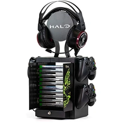 Abbildung von Numskull Games 5056280422457, Game disk holder, Xbox, Black, Green, Matt, 1 pc(s)