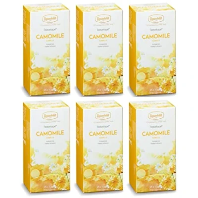 Abbildung von Ronnefeldt Teavelope® Camomile / Kamille Kräutertee, 6er Set, 225 g (6 x 37,5 g)