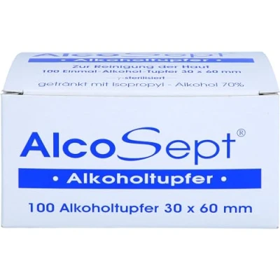 Abbildung von Alkoholtupfer Alcosept 100 St