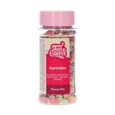 Abbildung von FunCakes Blumen Mix: Kuchenstreusel, guter Geschmack, perfekt zum Dekorieren von Kuchen, Cupcake Streusel. 60 g.