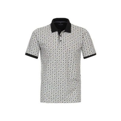 Abbildung von Casamoda Andere Muster Poloshirt, Herren, Größe: XXL, Dunkelblau