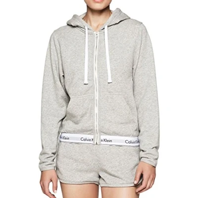 Abbildung von CALVIN KLEIN 000QS5667E TOP HOODIE FULL ZIP SWEATER Damen, Grey, M