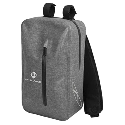 Abbildung von M Wave Unisex Adult Suburban Messenger Compact Lenkertasche, Grau Melange, 230 x 105 330 mm