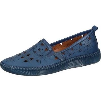 Abbildung von Manitu Slipper, Damen, Größe: 40, Blau Leder