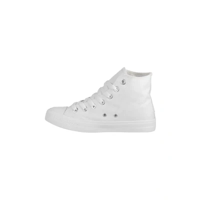 Abbildung von Elara Unisex Sneaker Sportschuhe High Top Turnschuh Chunkyrayan 014 Schuhe 3600 3601 AllWhite 37
