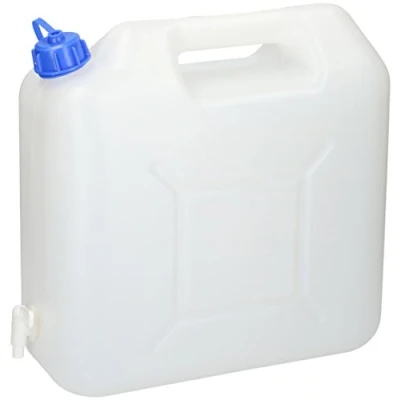 Abbildung von All Ride Wasserkanister mit Zapfhahn Max. Fassungsvermögen 15L Hahn Kunststoff Weiß/Blau