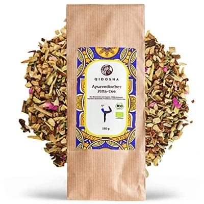 Abbildung von QIDOSHA® Ayurveda Pitta Tee bio, 150 g loser Kräutertee in BIO Qualität