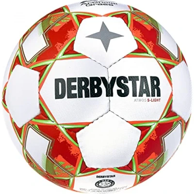 Abbildung von Derbystar Unisex Jugend Atmos S Light AG v23 Fußball, weiß orange, 3